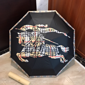 Burberry Vintage Check Print Umbrella Black 