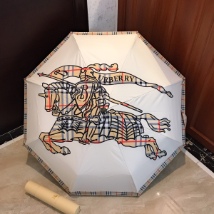 Burberry Vintage Check Print Umbrella White 