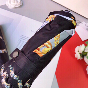 Luxury Womens Umbrella Chanel Large CC Logo Umbrella in Black A190PP115 AA151325