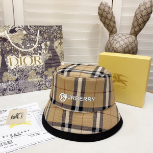 Luxury Womens Hats Burberry 2021 Vintage Check Bucket Hat A144PP90 AA151669