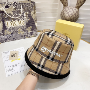 Luxury Womens Hats Burberry 2021 Vintage Check Bucket Hat A144PP90 AA151669