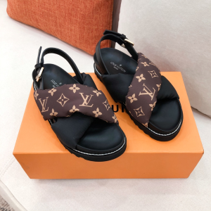 Louis Vuitton Cross Strap Monogram Sandal 
