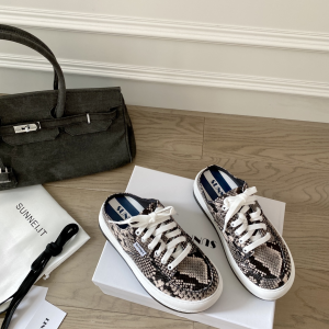 Sunnei Sabot Mule Sneakers Snakeskin 