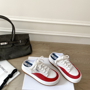 Sunnei Sabot Mule Sneakers White and Red Sunnei Sabot Mule Sneakers White and Red
