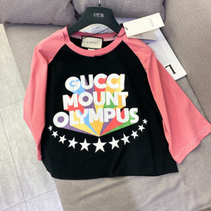 Gucci Mount Olympus Print Cotton T Shirt 