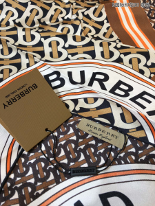 Luxury Womens Scarf Burberry Monogram B Silk Scarf Brown 90x90CM A151PP180 AA151690