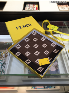 Luxury Womens Scarf Fendi Roma Square Silk Scarf Brown 90x90CM A151PP200 AA151684