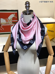 Luxury Womens Scarf Fendi Roma Square Silk Scarf Pink 90x90CM A151PP200 AA151682