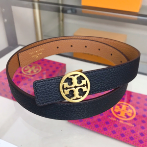 Tory Burch 1 Reversible Logo Leather Belt Black 25MM Tory Burch 1 Reversible Logo Leather Belt Black 25MM