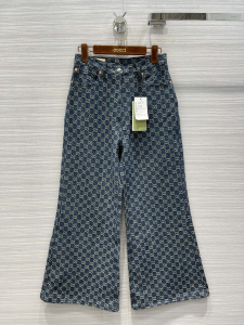 Gucci Eco Washed GG Denim Blue Pants 