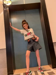 Luxury Womens Clothing Gucci GG Blue Denim Short SML A198PP480 AA151970