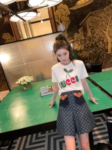 Luxury Womens Clothing Gucci GG Blue Denim Short SML A198PP480 AA151970