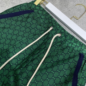 Luxury Womens Clothing Gucci GG GG Multicolor Green Sport Short SML A198PP480 AA151975