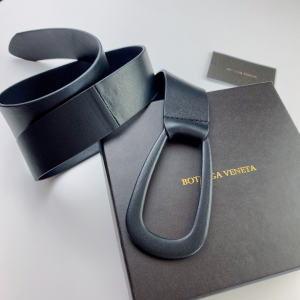 Luxury Womens Belts Bottega Veneta Blue Leather Belt 40MM A28PP240 AA152016