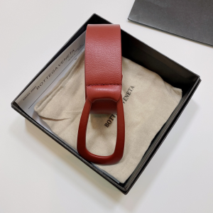 Luxury Womens Belts Bottega Veneta Burgundy Leather Belt 40MM A28PP240 AA152015