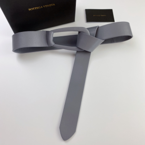 Bottega Veneta Grey Leather Belt 40MM 