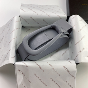 Luxury Womens Belts Bottega Veneta Grey Leather Belt 40MM A28PP240 AA152017