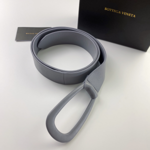 Luxury Womens Belts Bottega Veneta Grey Leather Belt 40MM A28PP240 AA152017