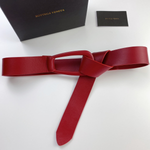 Bottega Veneta Red Leather Belt 40MM 