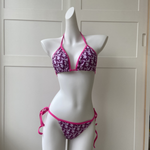 Dior Fuchsia Dior Oblique Bikini Swimwear 