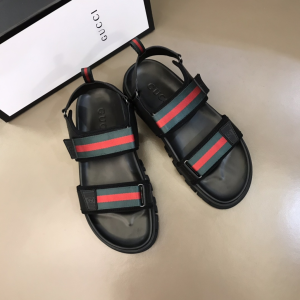 Luxury Mens Shoes Gucci Web Sandal in Red and Green 38 To 45 A151PP370 AA153181