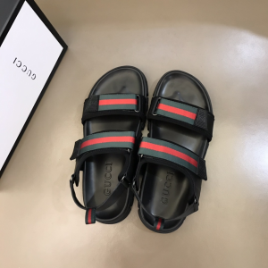 Luxury Mens Shoes Gucci Web Sandal in Red and Green 38 To 45 A151PP370 AA153181
