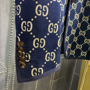 Luxury Womens Clothing Gucci GG Canvas Coats in Blue SML A154PP880 AA153382