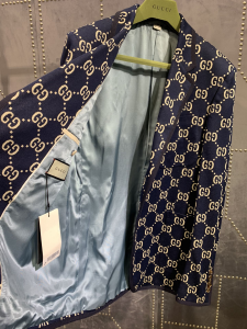 Luxury Womens Clothing Gucci GG Canvas Coats in Blue SML A154PP880 AA153382