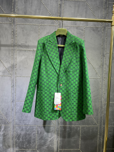 Gucci GG Multicolor Canvas Jacket Green 