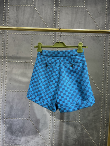 Luxury Womens Clothing Gucci GG Multicolor Canvas Short in Blue SML A154PP480 AA153380