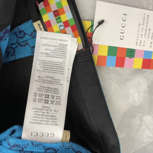 Luxury Womens Clothing Gucci GG Multicolor Canvas Short in Blue SML A154PP480 AA153380