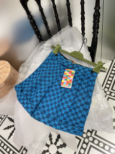 Luxury Womens Clothing Gucci GG Multicolor Canvas Short in Blue SML A154PP480 AA153380