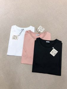 Luxury Womens Clothing Loewe Silk T Shirt SMLXL A154PP280 AA153370