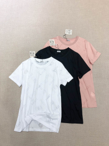 Luxury Womens Clothing Loewe Silk T Shirt SMLXL A154PP280 AA153370