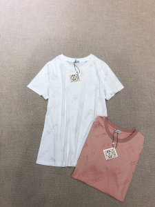 Luxury Womens Clothing Loewe Silk T Shirt SMLXL A154PP280 AA153370