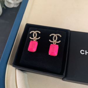 Luxury Womens Jewelry Chanel Crystals CC Logo Earrings A152PP120 AA153358