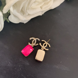 Luxury Womens Jewelry Chanel Crystals CC Logo Earrings A152PP120 AA153358