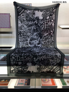 Dior Graffiti Silk Scarf Black 