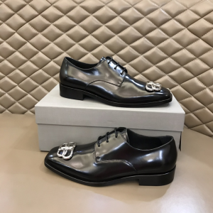 Balenciaga Rim BB Derby Shoes Black Shiny Calfskin Balenciaga Rim BB Derby Shoes Black Shiny Calfskin