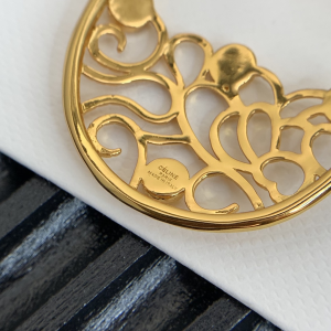 Luxury Womens Jewelry Celine Maillon Gold Earrings A205PP150 AA153588