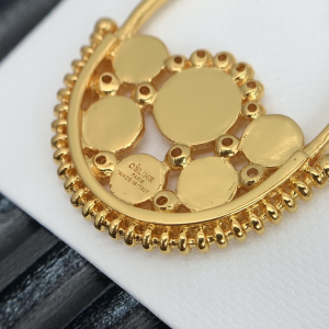 Luxury Womens Jewelry Celine Maillon Gold Earrings A205PP160 AA153589
