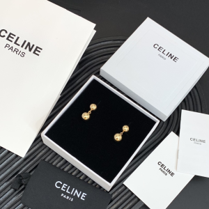 Luxury Womens Jewelry Celine Maillon Triomphe Gold Earrings A205PP140 AA153587