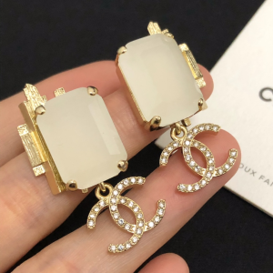 Chanel 2021 Crystal CC Jewelry Earrings 
