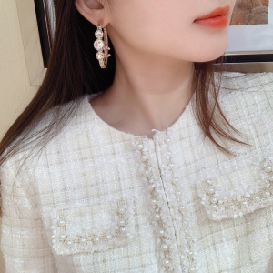 Luxury Womens Jewelry Chanel Crystals CC Logo Earrings A205PP190 AA153604