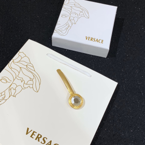 Luxury Womens Jewelry Versace Coin Hair Clip Accessory A205PP150 AA153593