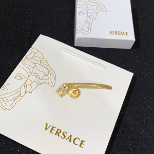 Luxury Womens Jewelry Versace Gold Medusa Hair Clip Accessory A205PP140 AA153590