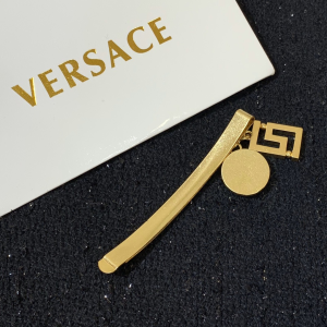 Luxury Womens Jewelry Versace Gold Medusa Hair Clip Accessory A205PP140 AA153590