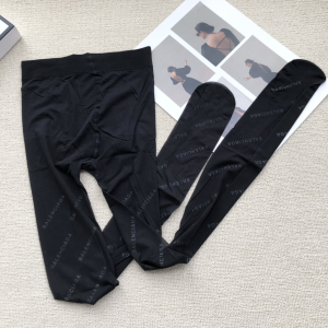Balenciaga Vintage Logo Tights Black 