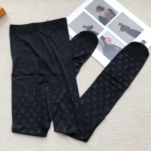 Louis Vuitton Vintage Monogram Tights Black 