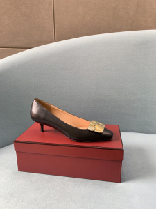 Luxury Womens Shoes Bally Lizzie Leather Pump in Black 35 To 39 A136PP530 AA154022